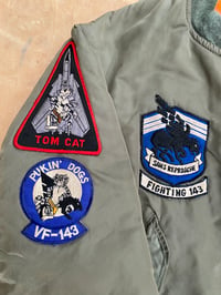 Image 3 of USAF MA-1 PUKIN' DOGS FLYING JACKET