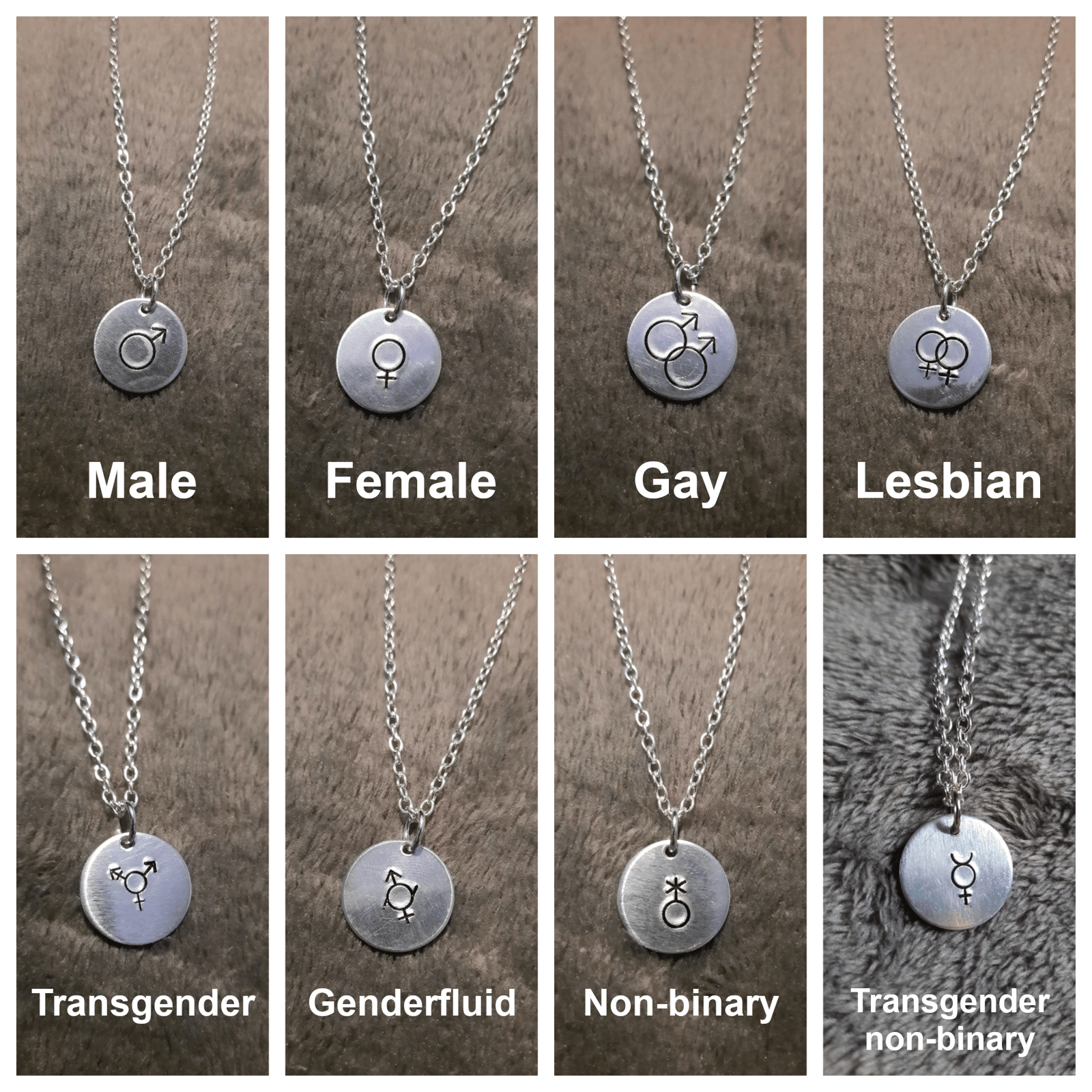 Personalised Travel Symbols Silver Necklace - Off The Map Jewellery