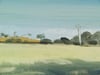 Evening Light in the Field - Framed Original