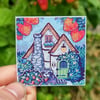 Strawberry Raccoon Cottage - Sticker 