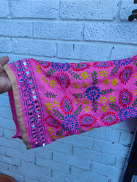 Image 5 of Embroidered Stevie top pink bright 