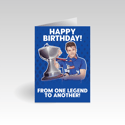 Birthday Card for Rangers Fans | Davie Cooper 'From One Legend to Another'