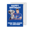 Birthday Card for Rangers Fans | Davie Cooper 'From One Legend to Another'
