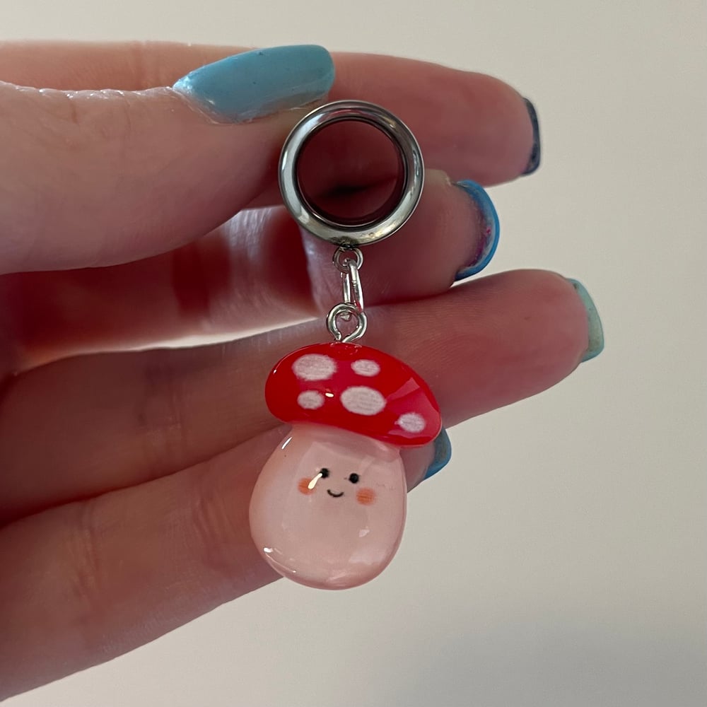 Image of Happy Mushroom Tunnel Dangles (sizes 2g-2")