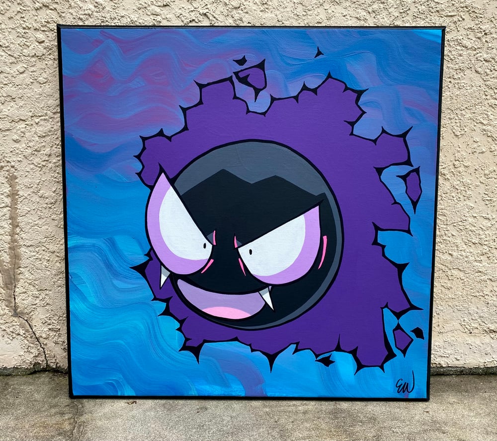 Image of Gastly Original Painting 