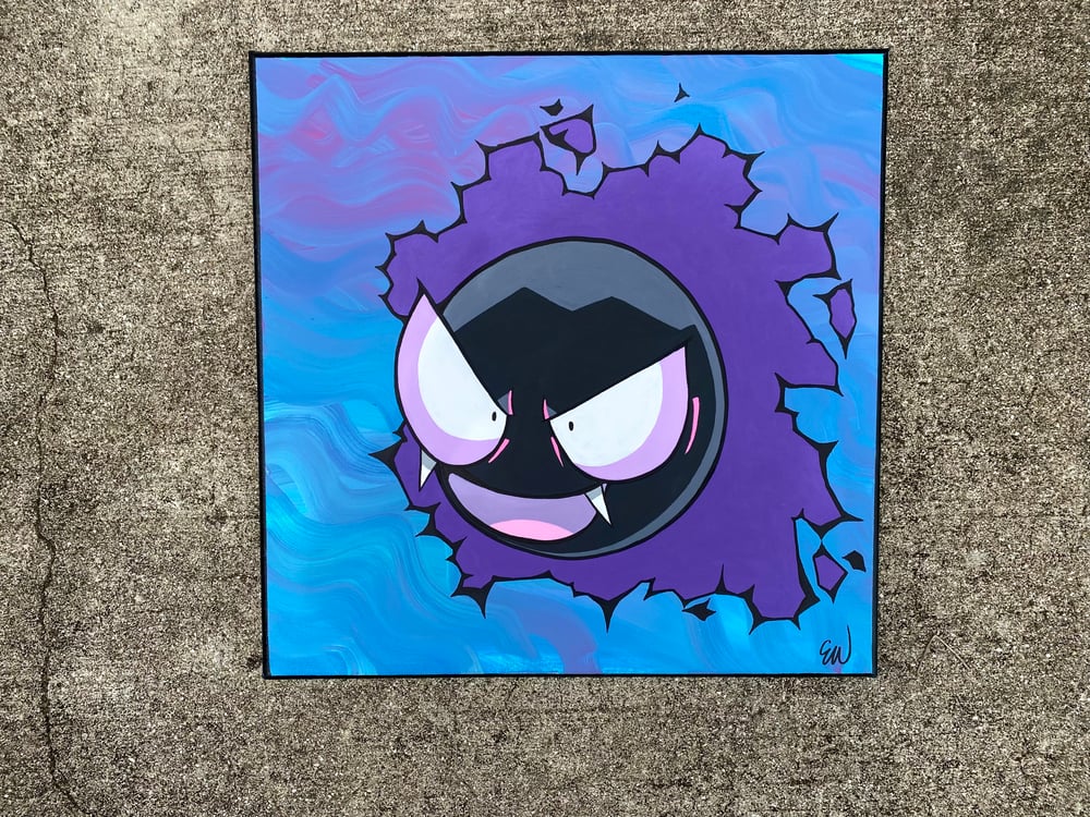 Image of Gastly Original Painting 