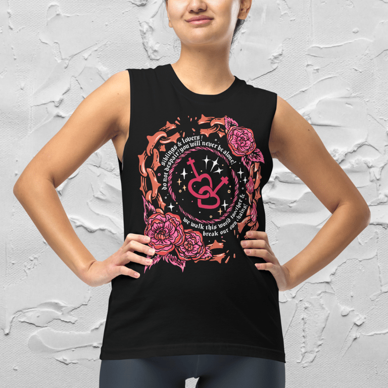 Lesbian Siblings & Lovers Unisex Tank