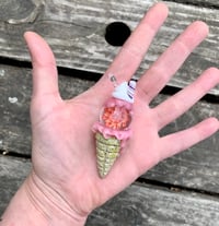 Image 2 of Cherry blossom Cone - Collab with Kimmo glass art 