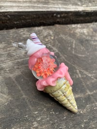 Image 4 of Cherry blossom Cone - Collab with Kimmo glass art 