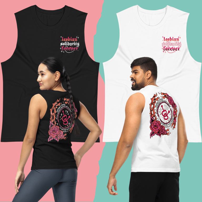Lesbian Solidarity Forever Double Printed Unisex Tank Image 3