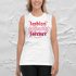 Lesbian Solidarity Forever Calligraphy Unisex Tank  Image 2