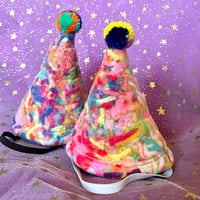 Image 2 of Yarn Scrap Pet Party Hats