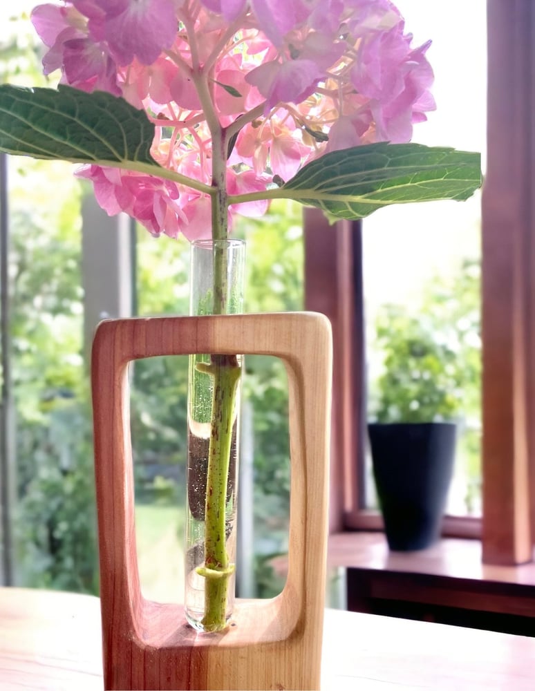 Image of Handmade Cedar WoodBud Vase