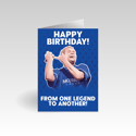 Birthday Card for Rangers Fans | Gascoigne 'From One Legend to Another'