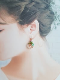 Image 5 of Pink Heart Hoop Earrings P3A | Shoujo Fairytale