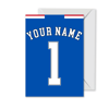 Birthday Card for Rangers Fans | Name & Number Shirt | Personalisation Options