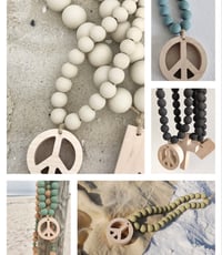 Image 2 of Extra Mini Love Beads - PEACE SIGN