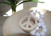 Image 1 of Extra Mini Love Beads - PEACE SIGN