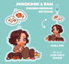 [ PREORDER ] JUNGKOOK & BAM MUKBANG KEYCHAIN