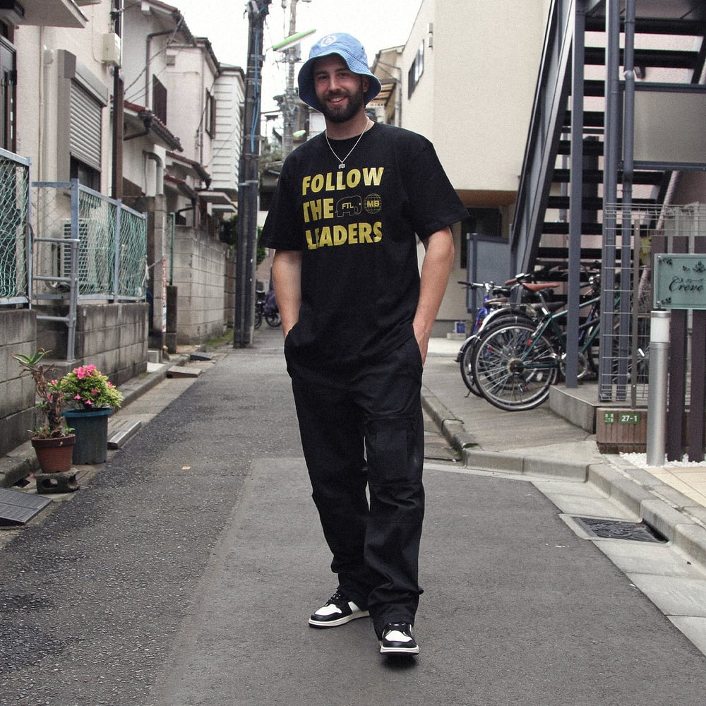 Image of FTL X MOTO-BUNKA - Follow The Leaders T-Shirt (Black)