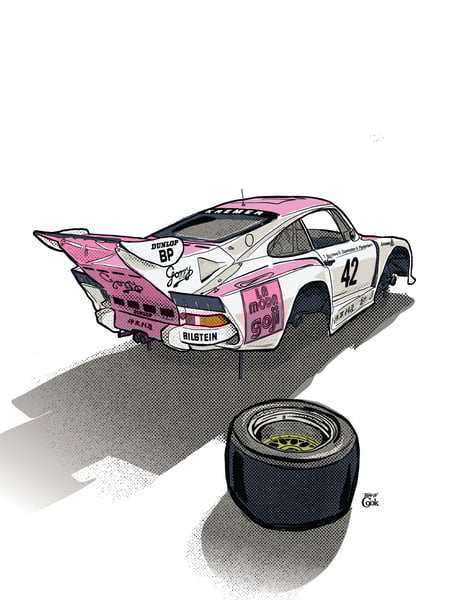 Image of Gozzy Porsche 935 Illustration