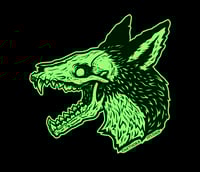 Image 2 of Plague Fox Glow in the Dark Vinyl Sticker