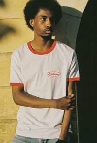Image 1 of The Worker T-shirt - White/red