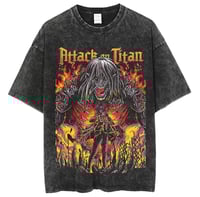 VINTAGE WASHED ANIME T-SHIRT *ATTACK ON TITAN*