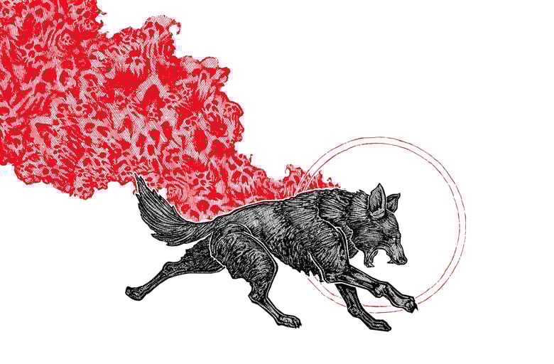 Image of "Fenrir" 8.5”x11” Watercolor Print