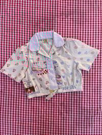 Image 1 of Feedsack Crop Blouse LARGE