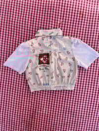 Image 2 of Feedsack Cropped Blouse SMALL