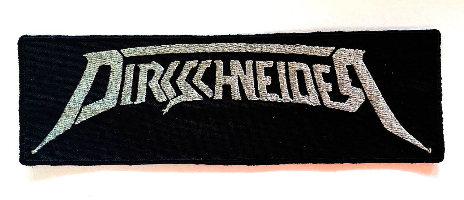 Image of DIRKSCHNEIDER  - Embroidered Patch - AUSTRALIAN TOUR 2023. Logo design.