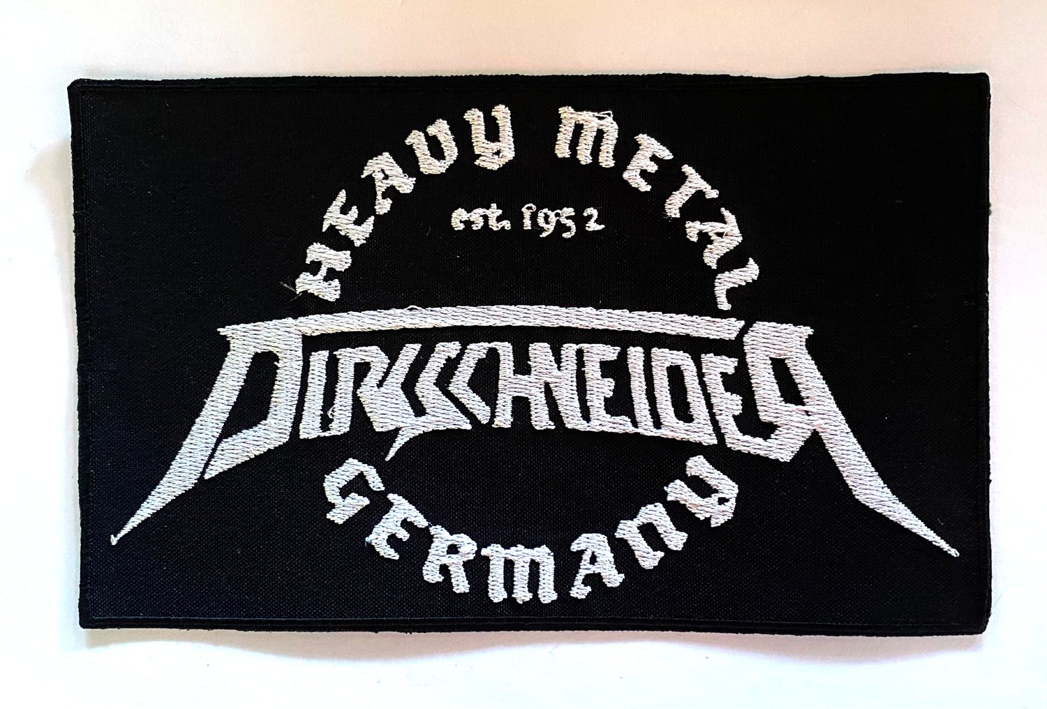 Image of DIRKSCHNEIDER  - Embroidered Patch - Germany Logo design - AUSTRALIAN TOUR 2023