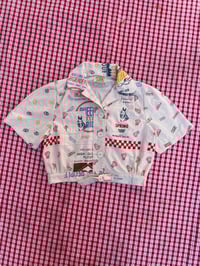 Image 1 of Feedsack Cropped Blouse MEDIUM