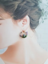 Image 5 of Purple Flower Butterfly Earrings PR2 | Shoujo Fairytale