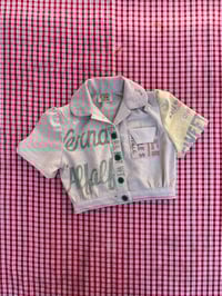 Image 1 of Riverside Cropped Blouse SMALL