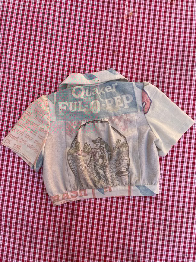 Full- O-Pep Cropped Blouse MEDIUM