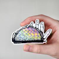 Image 2 of Hand Taco Prismatic Vinyl Sticker