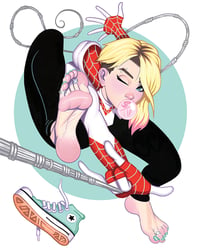 Image 1 of 9x12 Spider Gwen Pinup + BONUS