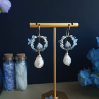 Image 1 of White Flower Pearl Teardrop W10 | Shoujo Fairytale