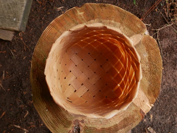 Image of One-day ash splint course - bias weaving basketry