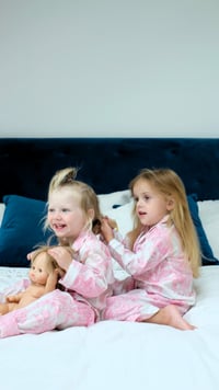 Image 1 of Pyjama enfant - Toile de Jouy rose