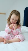 Pyjama enfant - Toile de Jouy rose