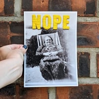 Image 2 of Nope, embroidered photo art print