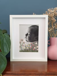 Image 3 of Floral Embroidered Baby Photograph 