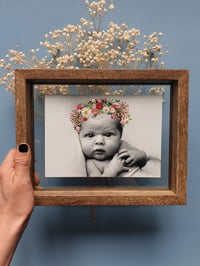 Image 5 of Floral Embroidered Baby Photograph 