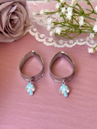 Image 2 of Blue Mushrooms (Silver)