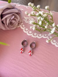 Image 1 of Red Mushrooms (Silver)
