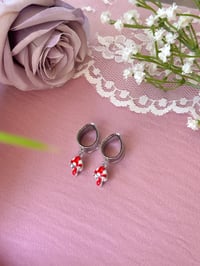 Image 2 of Red Mushrooms (Silver)