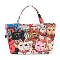 Image 1 of "Temple Street Cats" XXL beach bag